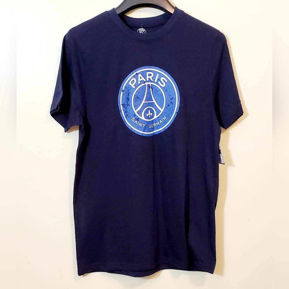 Official Paris Saint Germain PSG Logo Soccer Adult Unisex Graphic Short Sleeve T